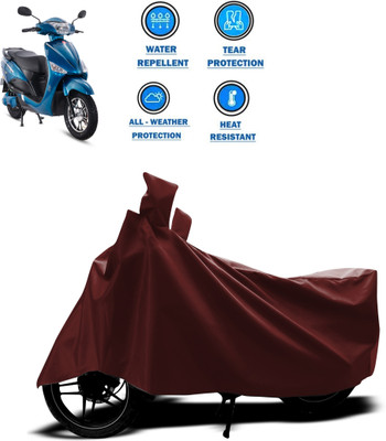 PAGORA Waterproof Two Wheeler Cover for Hero(Electric Optima, Maroon)