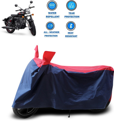 CODOKI Two Wheeler Cover for Royal Enfield(Classic 350, Red)
