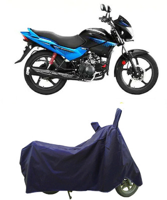 Coxtor Waterproof Two Wheeler Cover for Hero(Glamour, Blue)