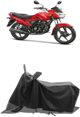 SUGASHRI Waterproof Two Wheeler Cover for Suzuki(Hayate EP, Grey, Black)