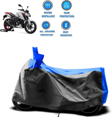 CODOKI Two Wheeler Cover for TVS(Apache RTR 160 4V, Grey)