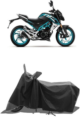 SUGASHRI Waterproof Two Wheeler Cover for CFMoto(150NK, Grey, Black)