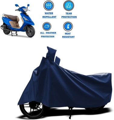 CODOKI Two Wheeler Cover for TVS(Zest, Blue)