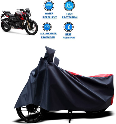 CODOKI Two Wheeler Cover for TVS(Apache RTR 200, Red)