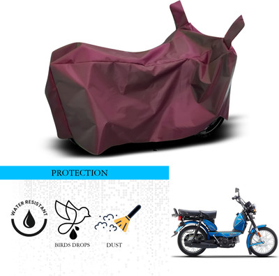 ANTHUB Waterproof Two Wheeler Cover for TVS(Heavy Duty, Maroon)
