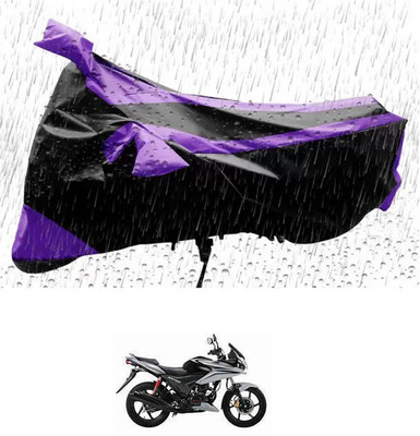 RONISH Waterproof Two Wheeler Cover for Honda(CBF Stunner, Purple, Black)