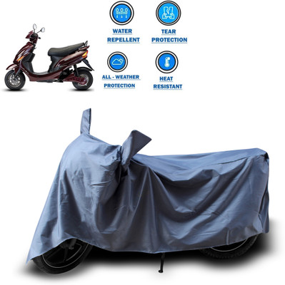CODOKI Two Wheeler Cover for Hero(Electric Wave Dx, Grey)