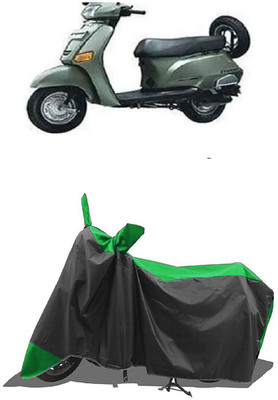 SUGASHRI Waterproof Two Wheeler Cover for Honda(Eterno, Green, Black)