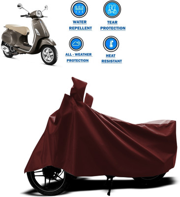 CODOKI Waterproof Two Wheeler Cover for Piaggio(Vespa VXL, Maroon)