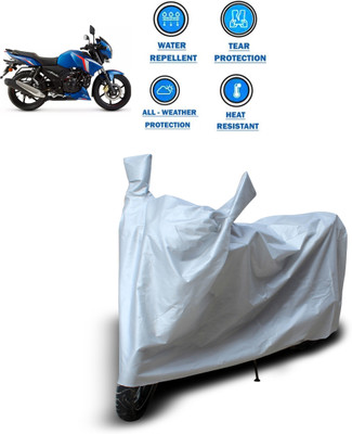 CODOKI Two Wheeler Cover for TVS(Apache RTR 180, Silver)