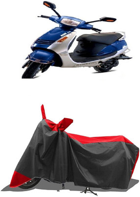 SUGASHRI Waterproof Two Wheeler Cover for Kinetic(Nova EX, Red, Black)