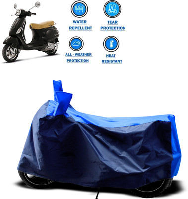 CODOKI Two Wheeler Cover for Piaggio(Vespa LX, Blue)