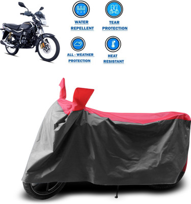 PAGORA Two Wheeler Cover for Bajaj(Platina 110 H-Gear, Grey)