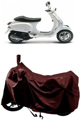 SUGASHRI Waterproof Two Wheeler Cover for Piaggio(Piaggio Vespa, Maroon)