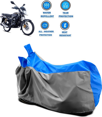 PAGORA Two Wheeler Cover for Bajaj(Platina 110 H-Gear, Grey)