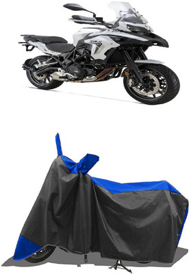 SUGASHRI Waterproof Two Wheeler Cover for Benelli(TRK 502, Blue, Black)