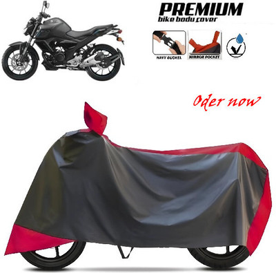 SK AUTO Waterproof Two Wheeler Cover for TVS, Hero, Honda, Bajaj(Red, Black)