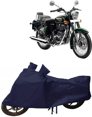 Mdstar Waterproof Two Wheeler Cover for Royal Enfield(Bullet 350, Blue)