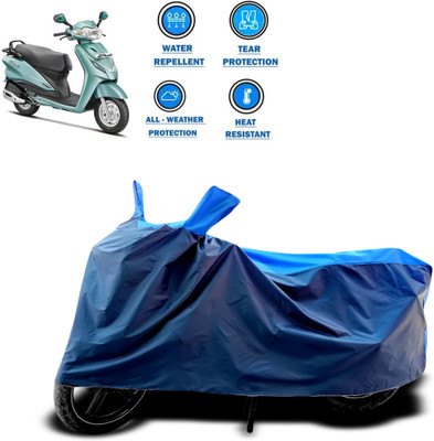 CODOKI Two Wheeler Cover for Hero(Moto Corp Duet, Blue)