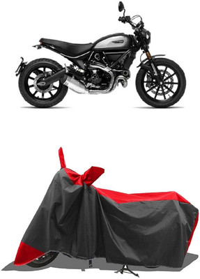 SUGASHRI Waterproof Two Wheeler Cover for Ducati(Scrambler Icon, Red, Black)