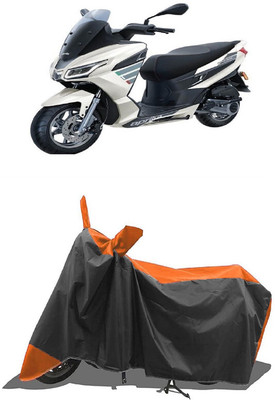 SUGASHRI Waterproof Two Wheeler Cover for Aprilia(SXR 160, Orange, Black)