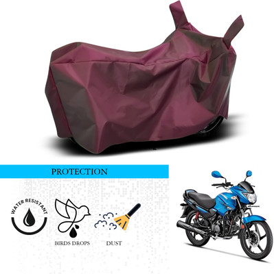 ANTHUB Waterproof Two Wheeler Cover for Hero(Glamour FI, Maroon)
