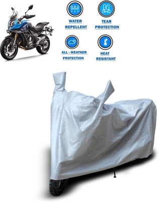 PAGORA Two Wheeler Cover for CFMoto(650MT, Silver)