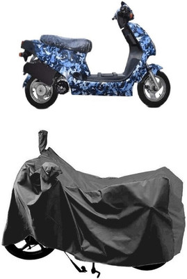 SUGASHRI Waterproof Two Wheeler Cover for Hero(Electric AXLHE-20, Grey)