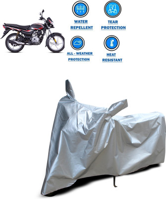 PAGORA Two Wheeler Cover for Bajaj(Platina 100 DTS-i, Silver)