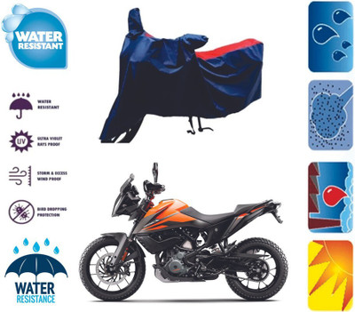Mdstar Waterproof Two Wheeler Cover for KTM(1050 Adventure, Red, Blue)