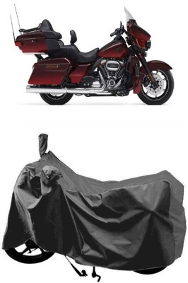 SUGASHRI Waterproof Two Wheeler Cover for Harley Davidson(CVO Limited, Grey)