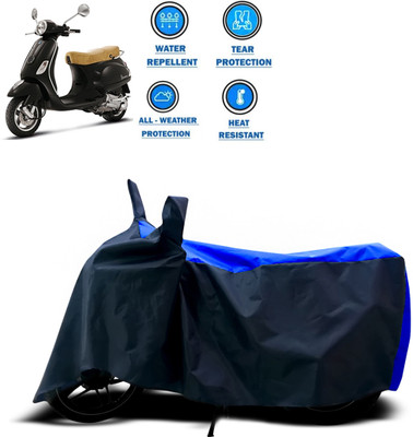 PAGORA Two Wheeler Cover for Piaggio(Vespa LX, Blue)