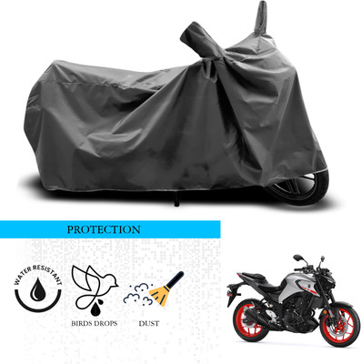 ANTHUB Waterproof Two Wheeler Cover for Yamaha(MT-03, Grey)
