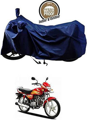 SK AUTO Waterproof Two Wheeler Cover for Hero(HF Deluxe, Blue)