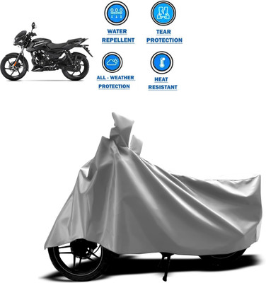 CODOKI Two Wheeler Cover for Bajaj(Pulsar 125, Silver)