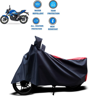 CODOKI Two Wheeler Cover for Suzuki(Gixxer, Red)