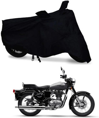 SK AUTO Two Wheeler Cover for Royal Enfield(Bullet 350, Black)