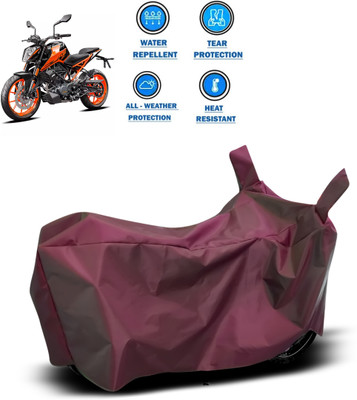 CODOKI Waterproof Two Wheeler Cover for KTM(Duke 200, Maroon)