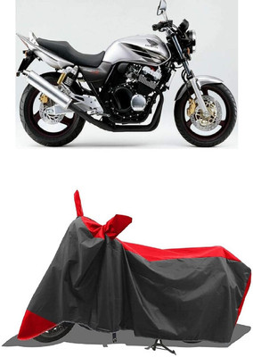 SUGASHRI Waterproof Two Wheeler Cover for Honda(CB 400, Red, Black)