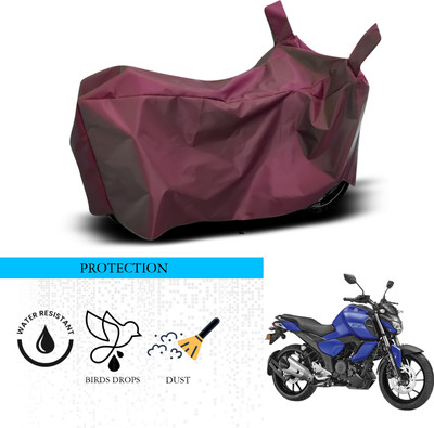ANTHUB Waterproof Two Wheeler Cover for Yamaha(FZ-Fi Version 3.0, Maroon)
