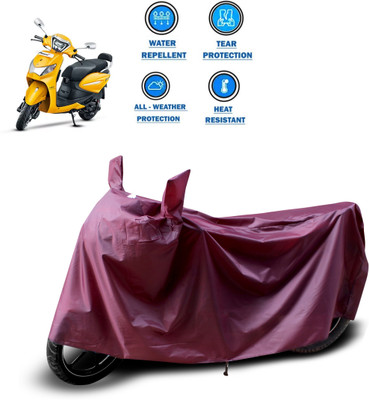 PAGORA Waterproof Two Wheeler Cover for Hero(Pleasure, Maroon)