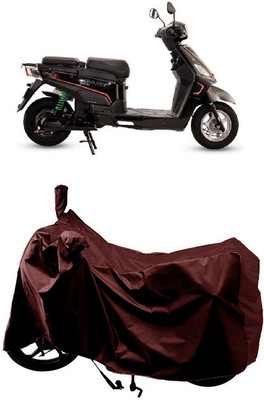 SUGASHRI Waterproof Two Wheeler Cover for Hero Electric(Electric NYX e5, Maroon)