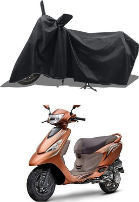 SK AUTO Two Wheeler Cover for TVS(Zest 110 BS6, Black)