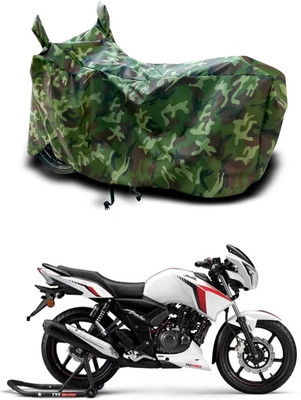 SEBOMGO Two Wheeler Cover for TVS(Apache RTR 160 4V, Green)