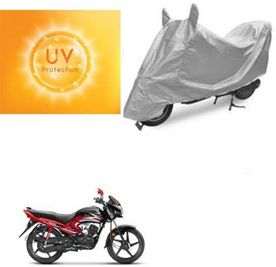 SK AUTO Waterproof Two Wheeler Cover for Honda(Dream Yuga, Silver)