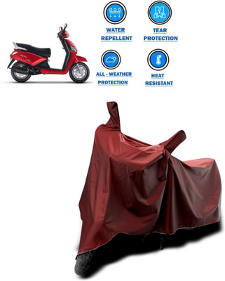 CODOKI Waterproof Two Wheeler Cover for Mahindra(Gusto, Maroon)