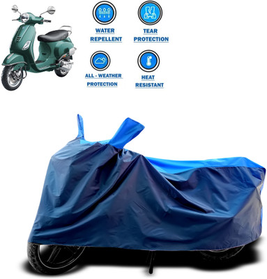 CODOKI Two Wheeler Cover for Piaggio(Vespa VXL 150, Blue)