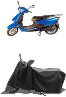 SUGASHRI Waterproof Two Wheeler Cover for Avon(E Scoot, Grey, Black)
