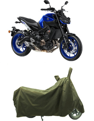 Coxtor Waterproof Two Wheeler Cover for Yamaha(MT-09, Gold)
