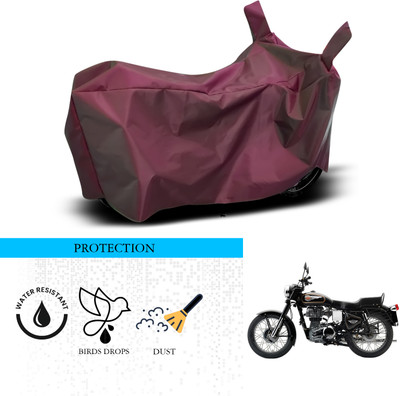 ANTHUB Waterproof Two Wheeler Cover for Royal Enfield(Bullet 350 Twinspark, Maroon)